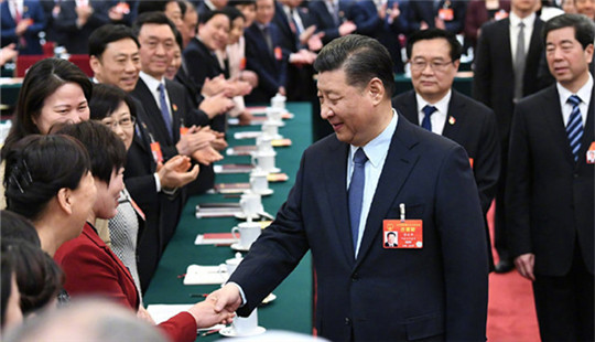 習(xí)近平向全國(guó)各族各界婦女，致以節(jié)日的祝賀和美好的祝福