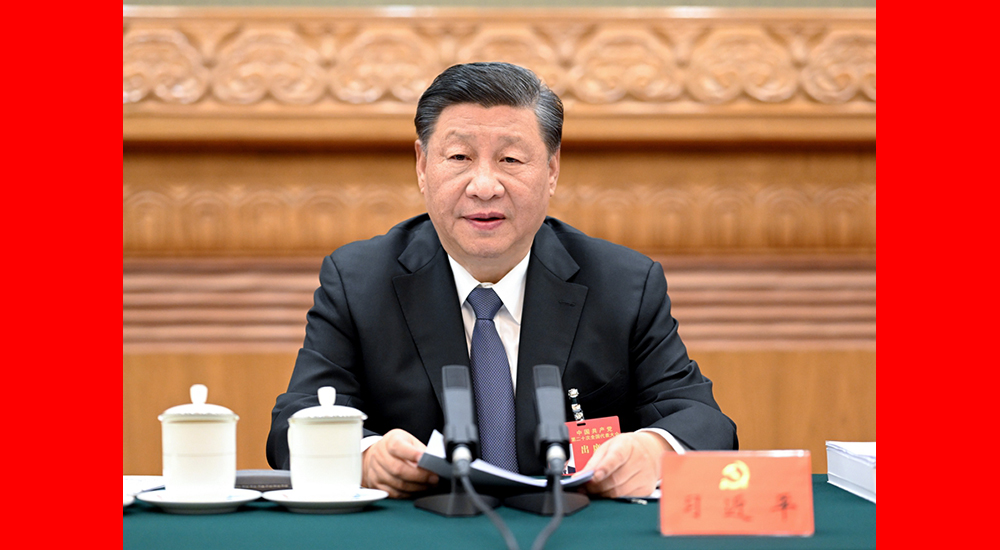 10月18日，中國共產黨第二十次全國代表大會主席團在北京人民大會堂舉行第二次會議。習近平同志主持會議。
