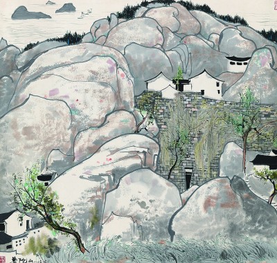 普陀山（中國(guó)畫(huà)） 吳冠中