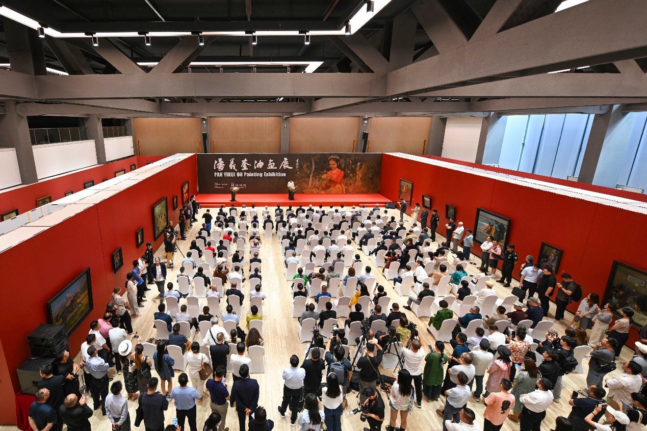 “潘義奎油畫展”開幕式現場