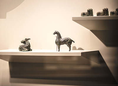 展廳一角。  　　清華大學藝術博物館供圖
