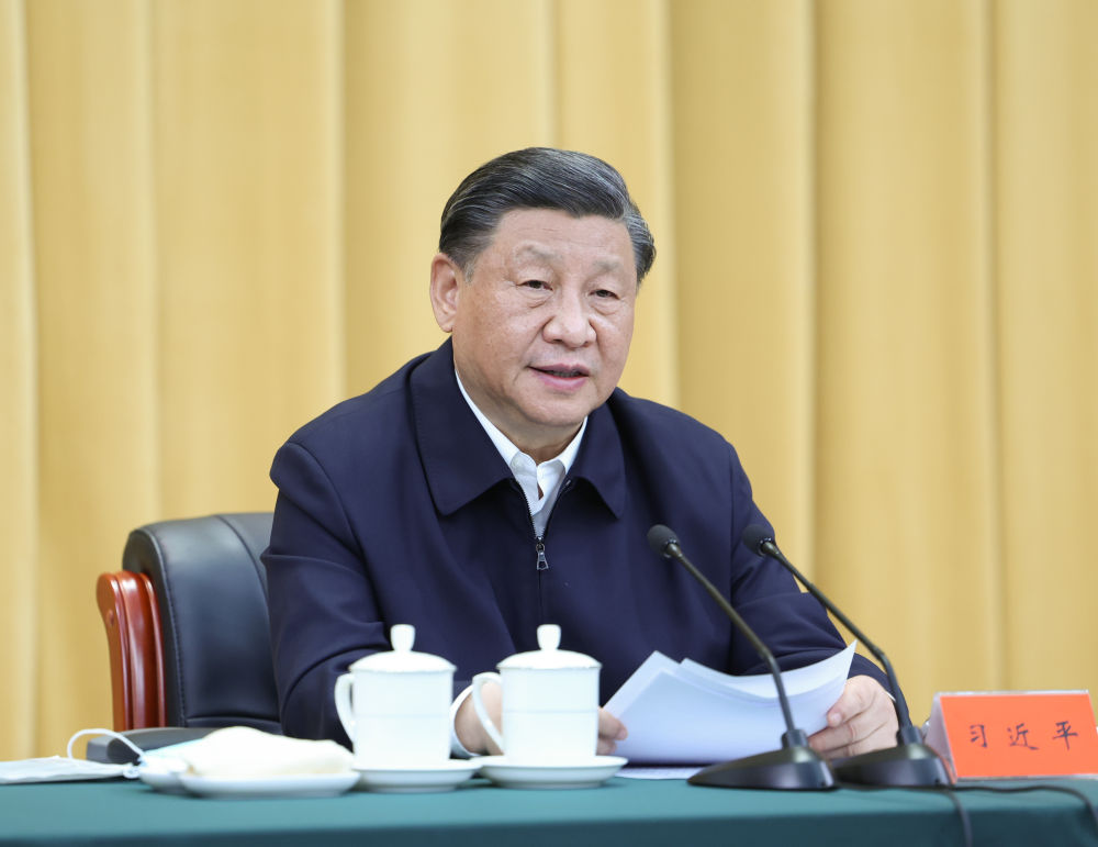 2023年6月2日，習近平在北京出席文化傳承發展座談會并發表重要講話。新華社記者 鞠鵬 攝