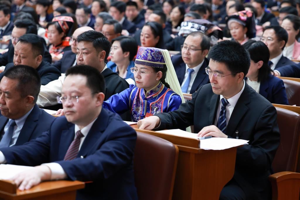 3月11日，第十四屆全國人民代表大會(huì)第二次會(huì)議在北京人民大會(huì)堂舉行閉幕會(huì)。新華社記者 王曄 攝