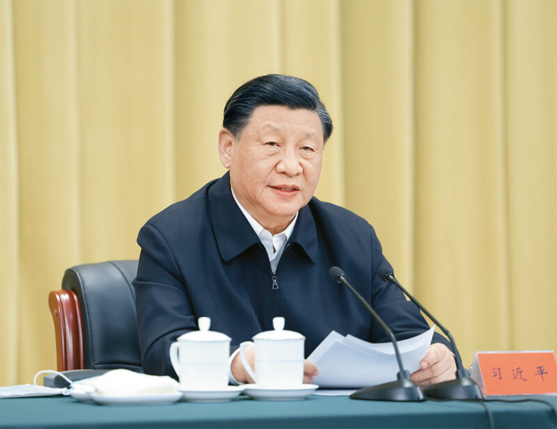 2023年6月2日，中共中央總書記、國家主席、中央軍委主席習(xí)近平在北京出席文化傳承發(fā)展座談會并發(fā)表重要講話。 新華社記者 鞠鵬/攝