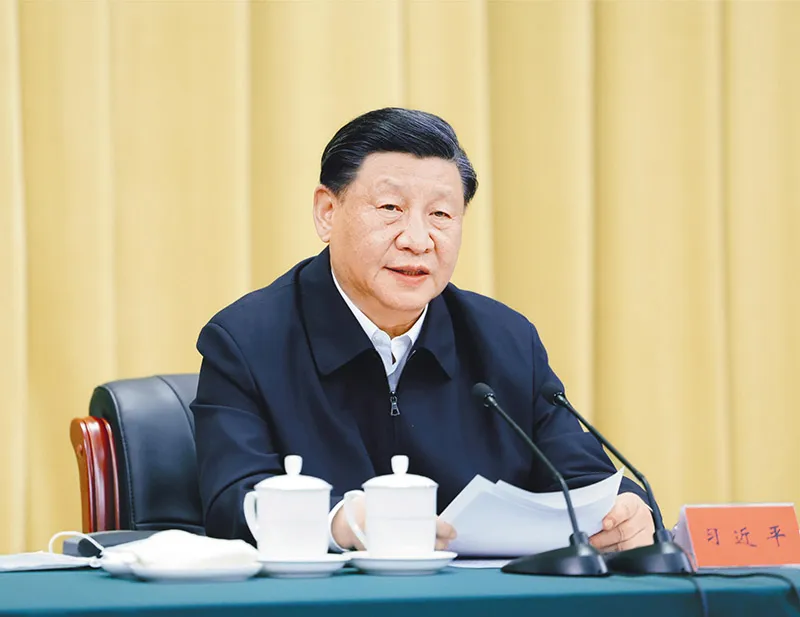 2023年6月2日，中共中央總書記、國家主席、中央軍委主席習近平在北京出席文化傳承發展座談會并發表重要講話。 新華社記者 鞠鵬/攝