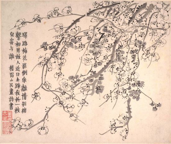 清  金農《梅花冊頁》選二